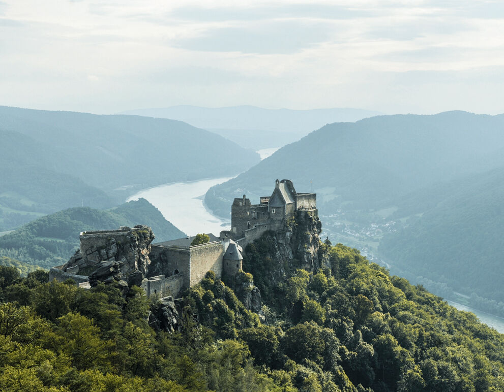 Ausblick auf die Ruine Aggstein